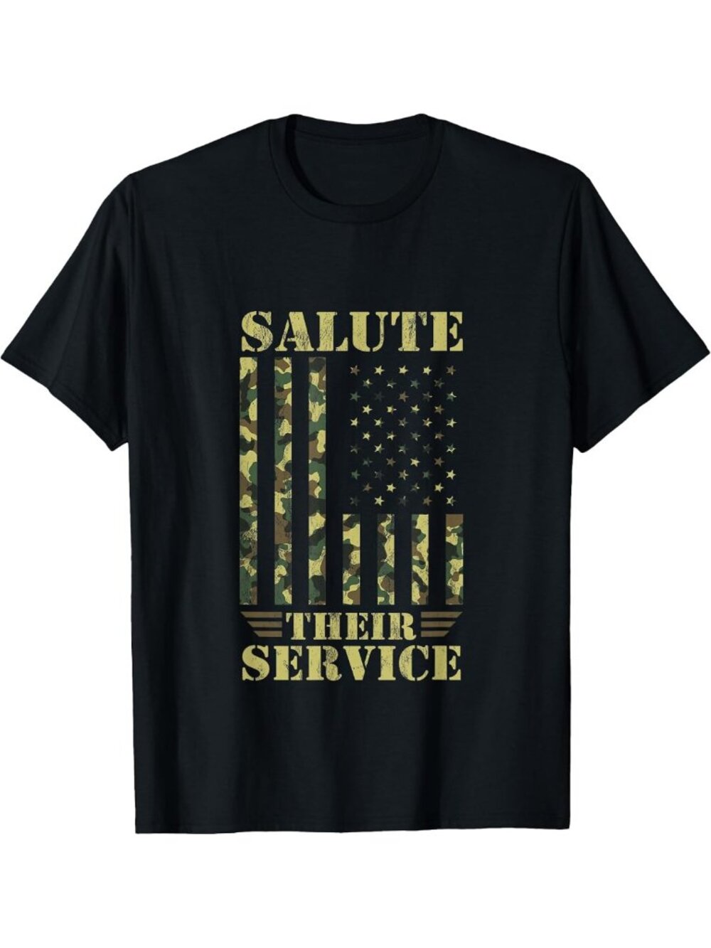 Camo Military Flag T-Shirt | Patriotic Graphic Tee | Support Our Troops Apparel